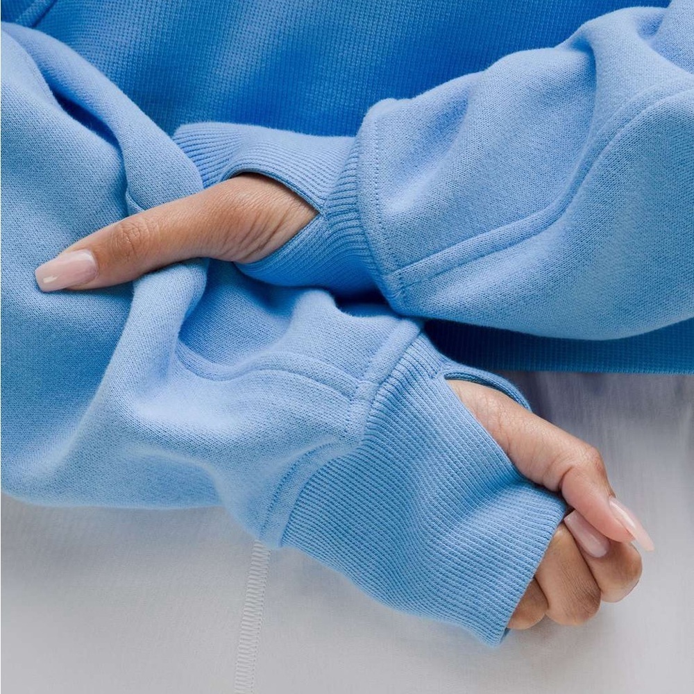 Lululemon Scuba Oversized Half-Zip Hoodie Aero Blue - Picture 6 of 11